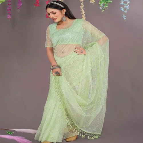 Image of Moda Rapido Women Embellished Net Saree 