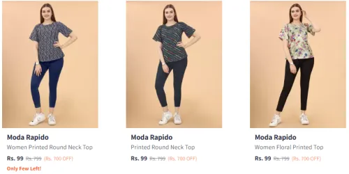 Image of Moda Rapido Women's Top Starting @ ₹99