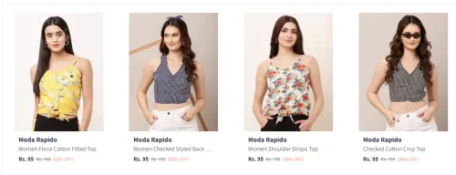 Image of Moda Rapido Women's Tops at ₹95