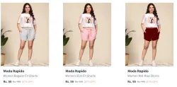 Moda Rapido Women Shorts Starting @ ₹99