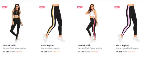 Image of Moda Rapido Women's Jeggings starting at ₹199