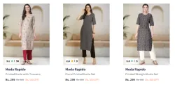 Moda Rapido Womens Kurta Set Starting at ₹299