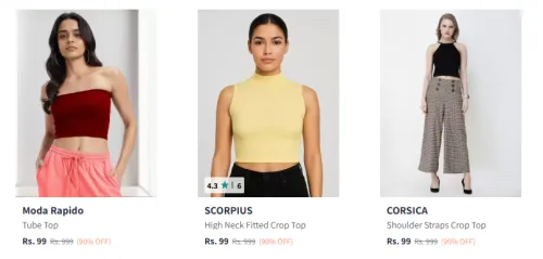 Image of Moda Rapido Women's Top Starting At ₹99