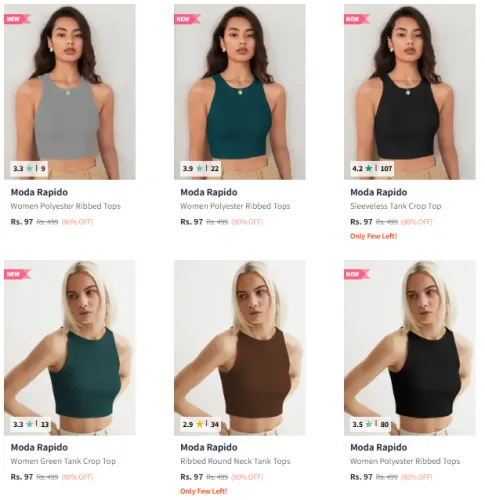 Image of Moda Rapido Women's Tops @ Start ₹97