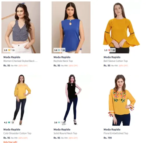 Image of Moda Rapido Women's Tops @ Starting ₹95