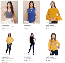 Moda Rapido Womens Tops @ Starting ₹95