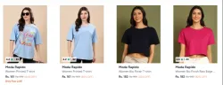 Moda Rapido Womens Tshirts Starting ₹161 