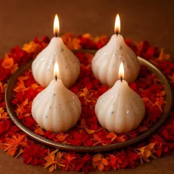 Modak Candle – Scented Mithai Candle, Artistic Design