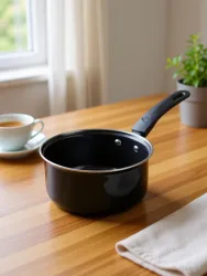 Modern Essentials Black Non stick Tadka Saucepan