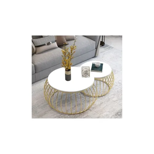 Image of Modern Metal Frame Nesting Coffee Table Set