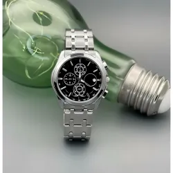 Modern Two-Tone Octagonal Analog Watch – Men