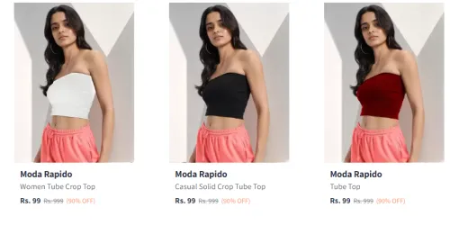 Image of Modo Rapido Women Crop Top Starting @ ₹99