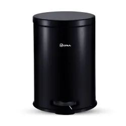 mofna Stainless Steel Plain Dustbin with Pedal, Trash Can, Wastebasket, Garbage Bin for Home, Office, Bathroom, Bedroom,