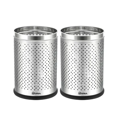 Image of mofna Stainless Steel Perforated Dustbin Po2