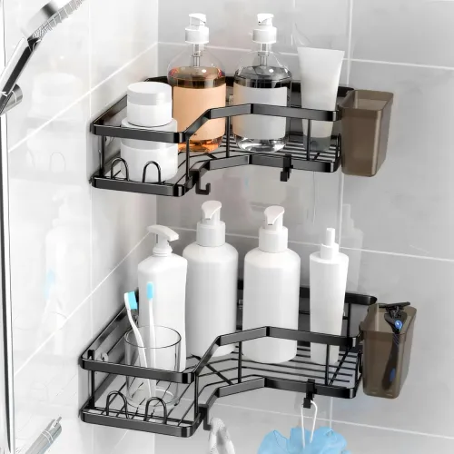 Image of Moforoco Bathroom Corner Shelf Pack of 2