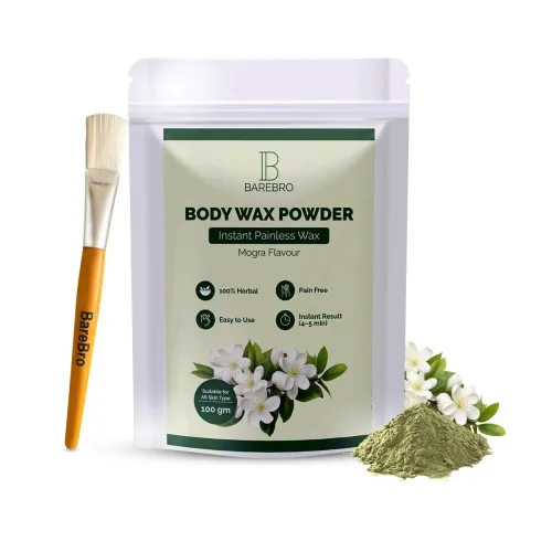 Image of Mogra Hair Removal Wax Powder for Women & Men | Professional & Painless Herbal Wax Powder with Natural Ingredients for A