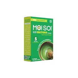 Moi Soi Matcha Green Tea Powder | 100% Pure Ceremonial Grade | Rich Umami Flavour | 1.5g x 5 Sticks | Pack Of 1