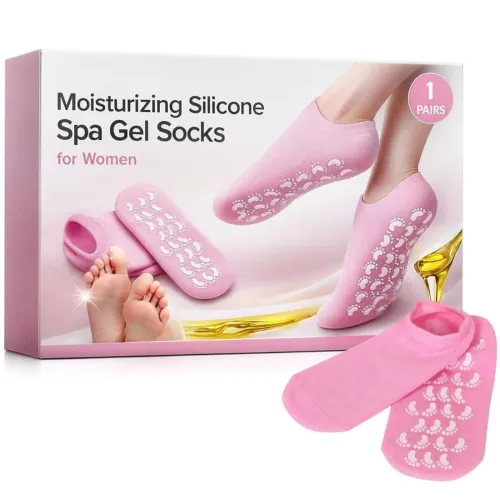 Image of Moisturizing Gel Heel Socks for Cracked Heels