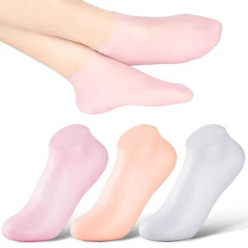 Image of Moisturizing Silicone Gel Spa Heel Socks