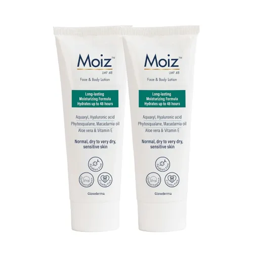 Image of Moiz LMF 48 Lotion 48 Hour Long-Lasting Moisturizer 75ml (Pack of 2)
