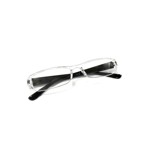 Image of Mojowear Transparent Half Rim Rectangle Eyeglasses 