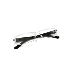 Mojowear Transparent Half Rim Rectangle Eyeglasses 