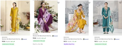 Image of Mokosh Women's Ethnic Sets upto 84% Discount