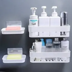 MOKSHARTH Plastic Wall Shelf  