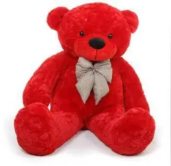 MOLAP TOYS cute 3 feet red teddy bear gift for your love one - 90 cm (Red)