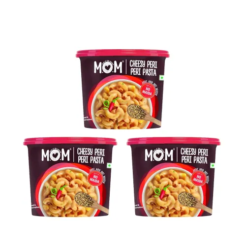Image of MOM - Meal of the Moment, Cheesy Peri Peri Pasta, 65/74 g (Pack of 3) 