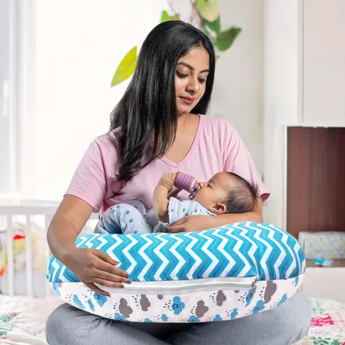 Image of MOM & SON Multipurpose Baby Feeding Pillow | Nursing Support Pillow for Breastfeeding & Bottle Feeding | Maternity Feedi