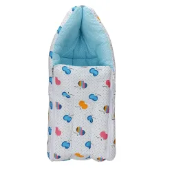 Mommers Baby Carrier Sleeping Bag for Newborns Soft & Cozy Infant Carry Nest | Bedding Set | Blue