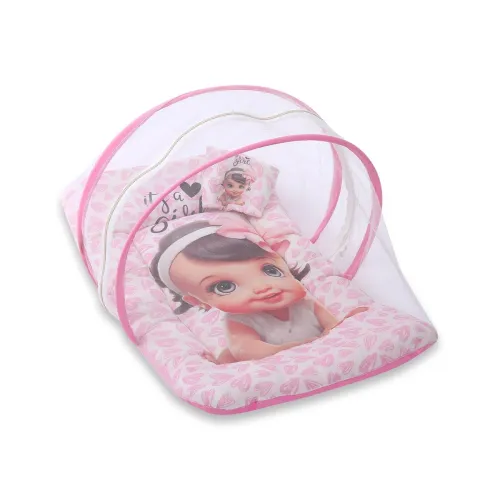 Image of Mommers Baby Folding Umbrella Mosquito Net, Pink