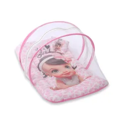 Mommers Baby Folding Umbrella Mosquito Net, Pink
