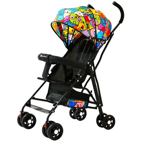 Image of MomNess Lightweight Foldable Baby Stroller (Cartoon Splash)