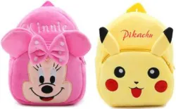 MOMS GADGETS Kids Plush Cartoon Backpack (11L)