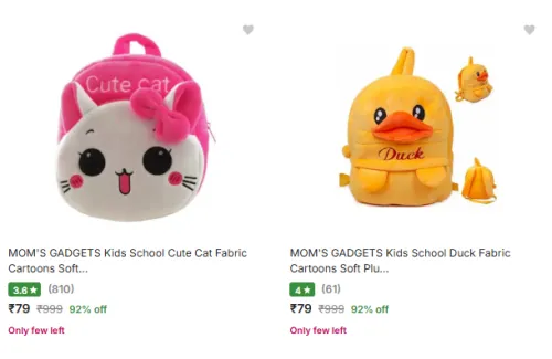 Image of MomS Gadgets School Bags @ ₹79
