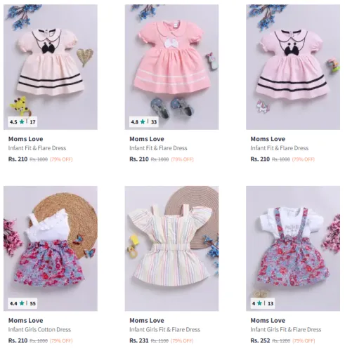 Image of Moms Love Girls Dresses @ Starting ₹210