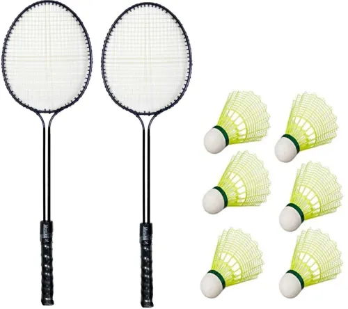 Image of Monika Sports Badminton Racquet Set with 6 Shuttlecocks