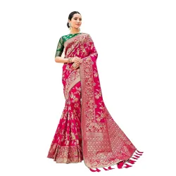 Monjolika Fashion Womens Banarasi Silk Saree