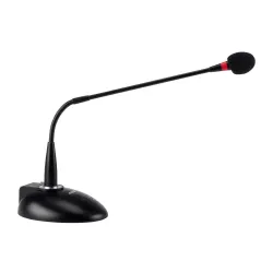 Monoprice Commercial Audio Desktop Paging Microphone with On/Off Button (NO Logo)