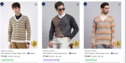 MONTE CARLO Mens Sweaters at minimum 65% Discount