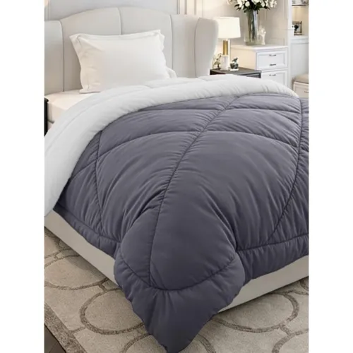 Image of Monte Carlo Polyester Comforter Single Bed | 200 GSM Lightweight & Reversible | Soft Quilt for Mild Winter | Easy Care A