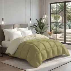 Monte Carlo Symphony Solid Micro Reversible AC Comforter for Double Bed
