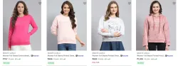Monte Carlo Womens Sweatshirts upto 74% Discount