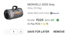 MONVELLI 2005 Grey (Grey, Kit Bag)