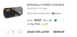 MONVELLI HYBRID GYM BAG