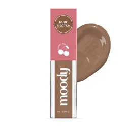 Moody Drip Matte Liquid Lipstick - Nude Nectar, with Jojoba Seed Oil & Vitamin E | Transferproof, Long Lasting & Vibrant Lip Colors That Last Upto 12 Hours | Paraben Free Lip Tint, 4ml