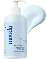 MOODY Hydro Burst Beach Please Body Lotion with SPF 30, Coconut & Aloevera (200 ml)