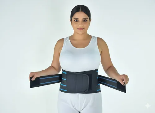 Image of Moon surgical Back Blue Belt for Pain Relief Back and Spine Protector
